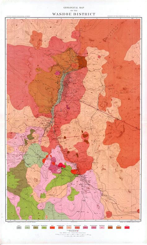 Department Of The Interior, United States Geological Survey, Clarence King Director. Atlas To ...