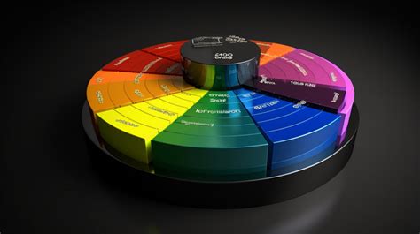 It Shows The Colors Of A Wheel Of Color Vector, A Simplistic Colorful ...