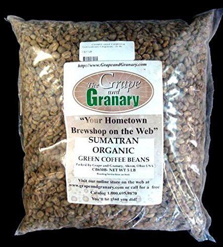 Sumatran Organic unroasted Coffee Beans (5LB) | Unroasted coffee beans ...