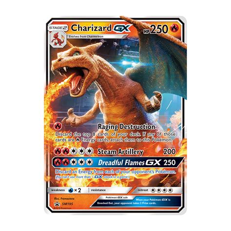 Buy JUMBO Charizard GX - SM195 - Half Art - Ultra Rare - Sun & Moon Promo - Detective Pikachu ...