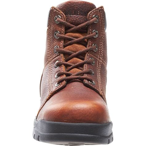 Wolverine Men's Slip Resistant Safety Boots - Brown | elliottsboots