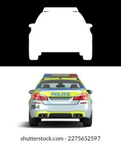 Modern Police Car Back View 3d Stock Illustration 2275652597 | Shutterstock