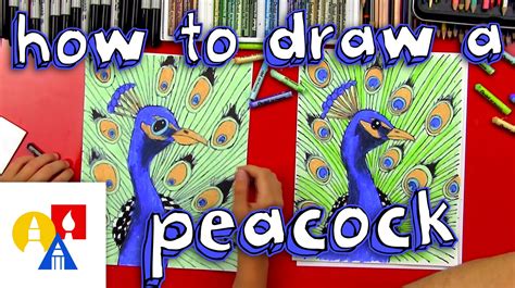 How To Draw A Peacock (realistic) | Art for kids hub, Art lessons, Art ...