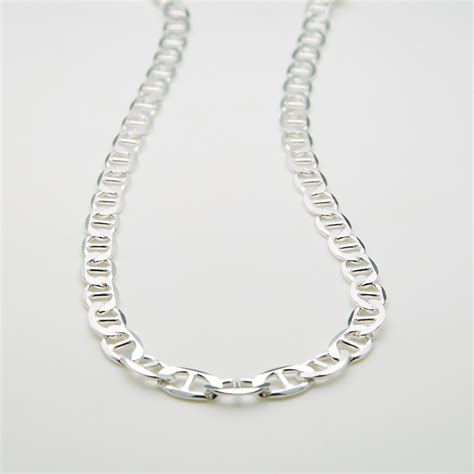 Solid Sterling Silver Thick Mariner Chain Necklace // 6.5mm (20") - Best Silver - Touch of Modern