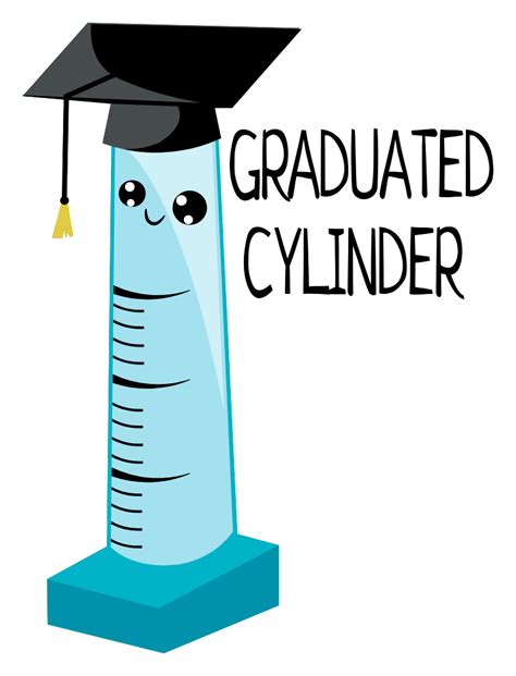 Graduated Cylinder | Graduated cylinder, School stickers, Graduation