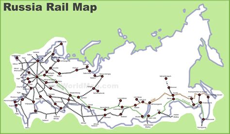 Russia rail map