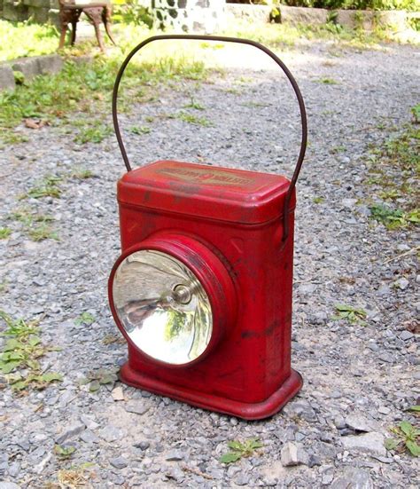 Vintage 1933 Big Electric 6 Lantern Flashlight | Wine glass designs, Lantern flashlight ...