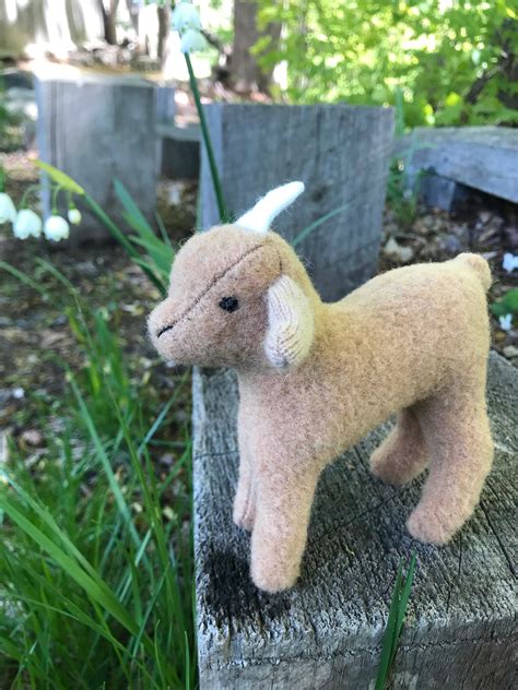 Wool Goat Kid Toy Goat Softie Goat Soft Sculpture Goat | Etsy