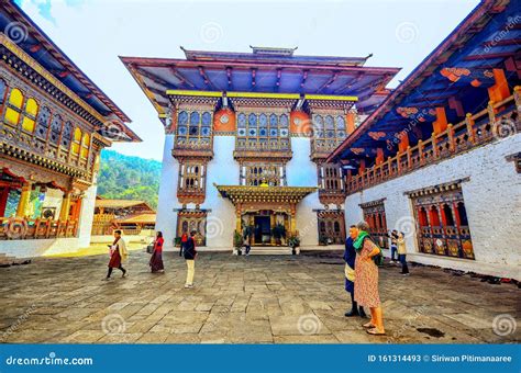 Tourists are Watching Inside of Punakha Dzong , Bhutan Editorial Stock ...