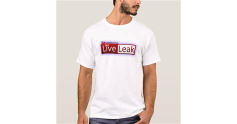 LiveLeak Logo Shirt - White | Zazzle