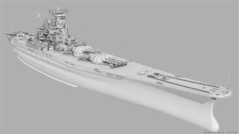 ArtStation - BATTLESHIP YAMATO | Game Assets