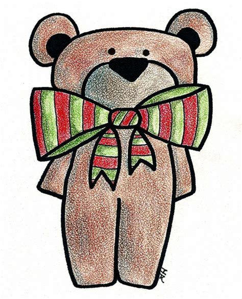 Tam's Art In Flight: TEDDY BEAR CHRISTMAS CARDS