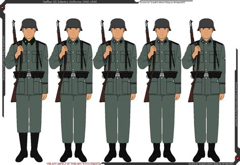 Waffen-SS Infantry Uniforms 1940-1945 by Grand-Lobster-King on DeviantArt