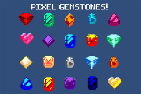 ArtStation - PIXEL ART JEWELRY COLLECTION | Game Assets