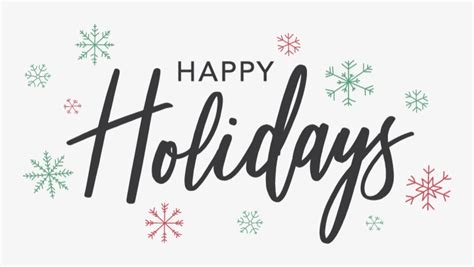 Happy Holidays 1 - Calligraphy PNG Image | Transparent PNG Free ...