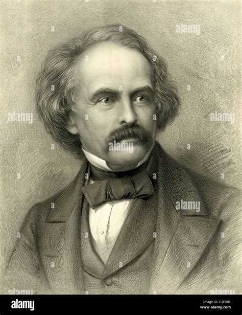 Nathaniel Hawthorne - American Author Stock Photo - Alamy