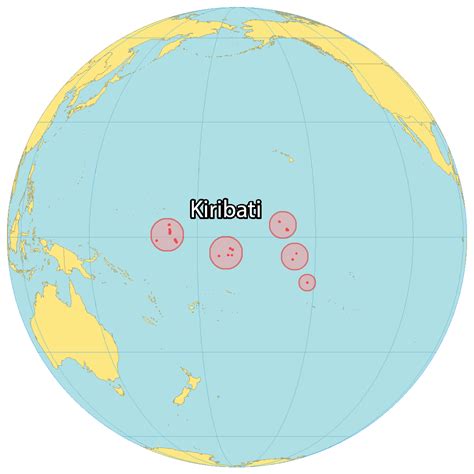 Kiribati World Map