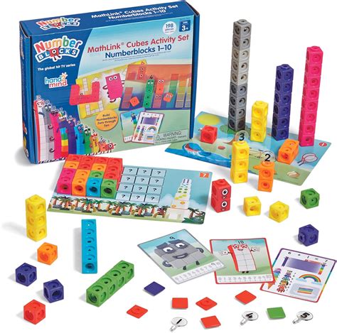 hand2mind Numberblocks MathLink Cubes 1-10 Activity Set, 30 ...