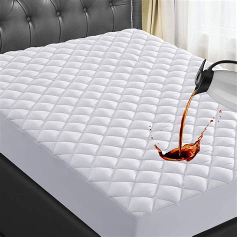 Cal King Mattress Pad Waterproof Mattress Cover Protector 8-21" Deep ...