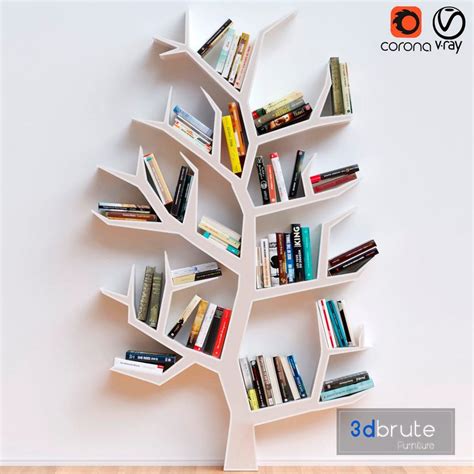 BookShelf 3d model Buy Download 3dbrute