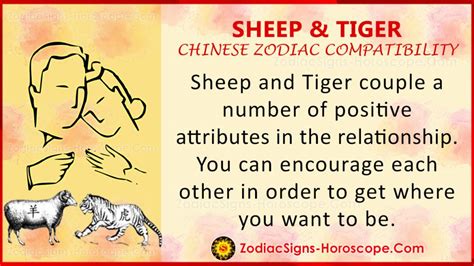 Sheep and Tiger Chinese Zodiac Compatibility: Love and Relationship