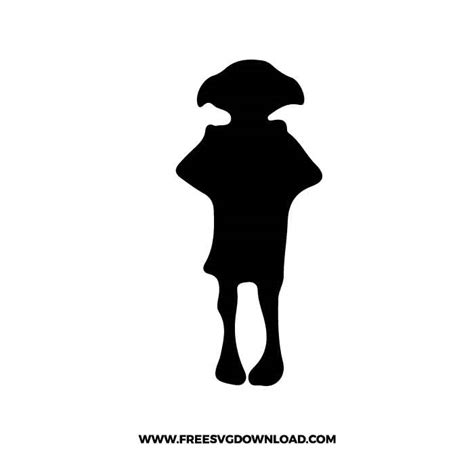 Dobby Silhouette SVG & PNG Harry Potter Cut Files | Free SVG Download