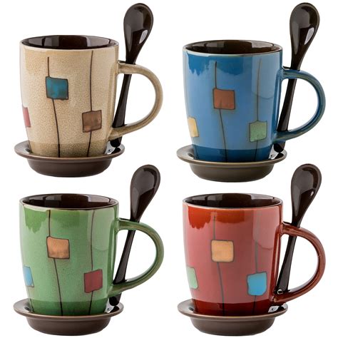 Voluntary Remains Memory set of 4 ceramic mugs ignorance stroke Skillful