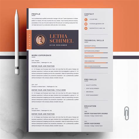 UI UX Designer Resume Template - Resume Inventor