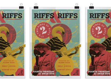 Riffs & Riffs - Event Poster by Brian Risch on Dribbble