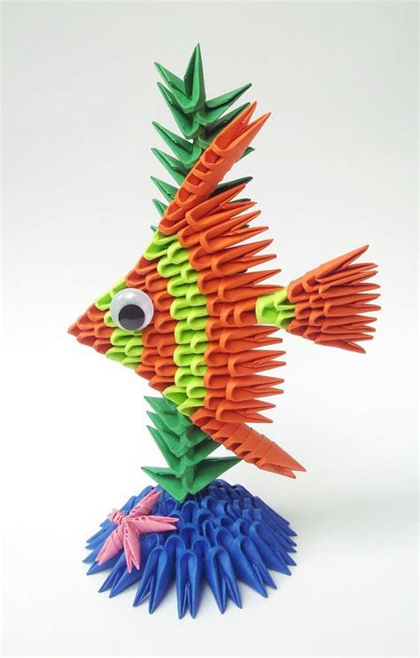 3d Origami Fish Paper Fish 3d Fish Origami by ArtsyHandsCreations ...