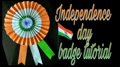 DIY Independence day craft ideas, Tricolour badge, 15th august craft for kids