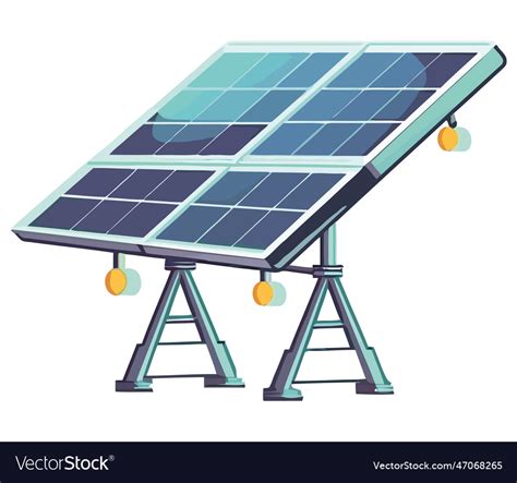 Futuristic solar power station design Royalty Free Vector