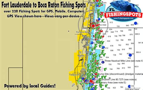 Fort Lauderdale Florida Fishing Spots | Florida Fishing Maps for GPS