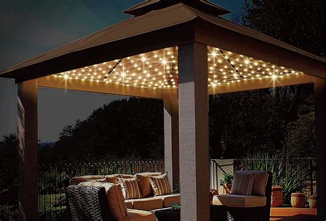 *new* Anycosy 480 LED Gazebo Net Light, 10ft x10ft Mesh Curtain Lights Outdoor Waterproof ...