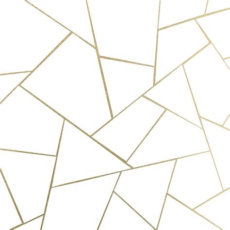 Gold White Geometric 1 Wallpaper from Happywall.com | Gold geometric wallpaper, Gold abstract ...