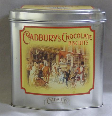 COLLECTIBLE CADBURY'S CHOCOLATE BISCUITS TIN CONTAINER GOOD CONDITION ...