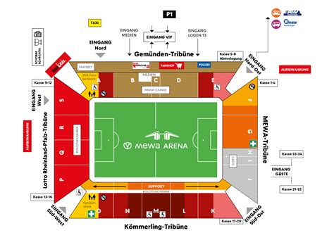 1. FSV Mainz 05 - Stadionplan