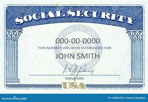 Blank Social Security Card On A White Stock Image | CartoonDealer.com #213089785