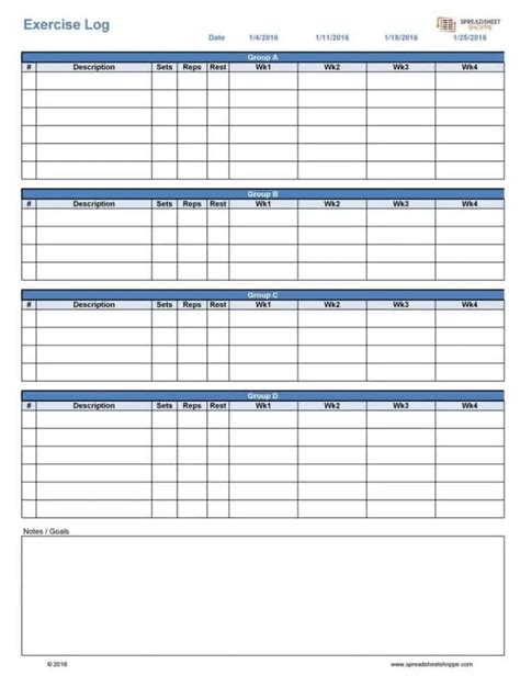 13+ Free Fitness Calendar Templates - Excel Templates