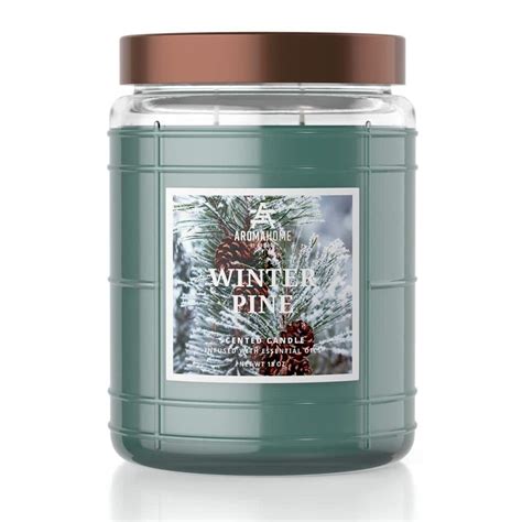 AROMAHOME BY SLATKIN & CO 18 oz. Winter Pine Scented Candle Jar HD-AHC ...