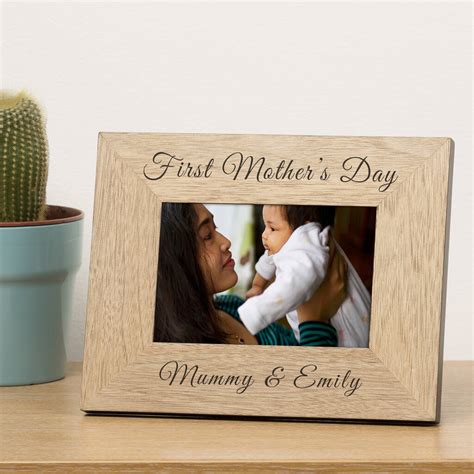 Personalised First Mother's Day Photo Frame By Uniqueful