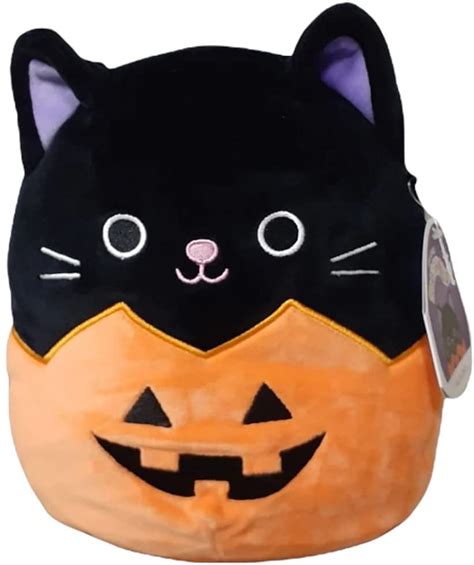 Squishmallows 8" Halloween Autumn Black Cat Pumpkin - Walmart.com