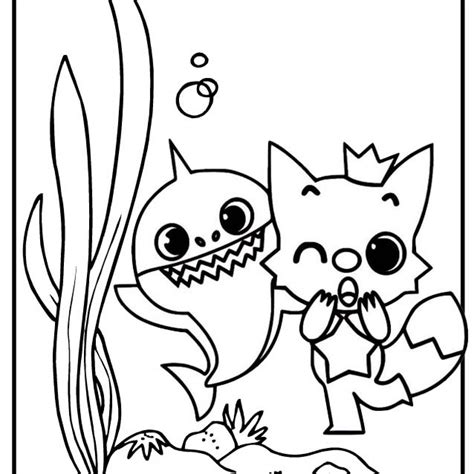 best pinkfong baby shark coloring page with happy mitraland - baby shark pinkfong coloring pages ...