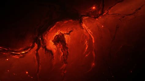 2560x1440 Fire Red Nebula Space Art Universe 4k 1440P Resolution ,HD 4k Wallpapers,Images ...