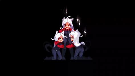 Cerberus Helltaker Pixel Live Wallpaper - WallpaperWaifu