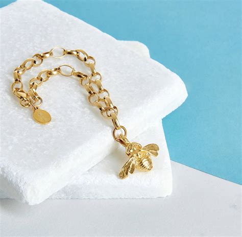 bee charm bracelet by deborah blyth jewellery | notonthehighstreet.com