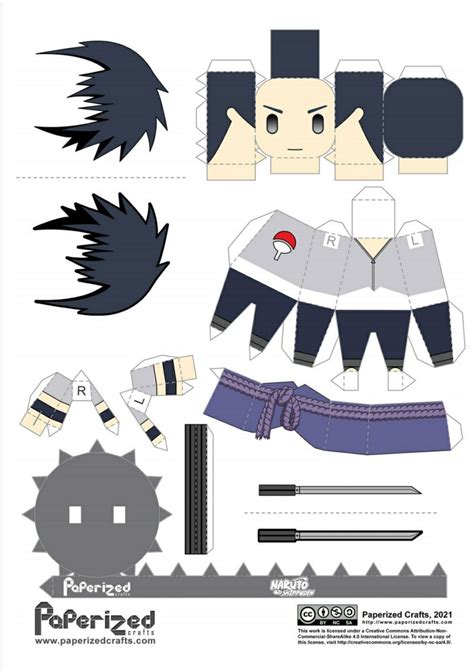 Descargar Plantillas De NARUTO Shippuden Para Papercraft en 2021 | Artesanías de anime, Arte de ...