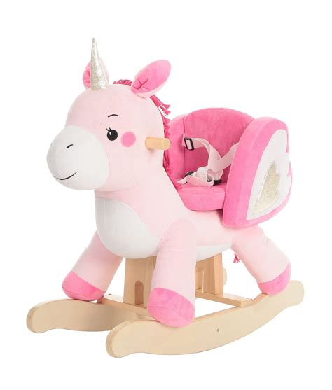 May be dispatched After Dec.20, 2018 - Labebe Child Rocking Horse Toy, Pink Rocking Horse Plush ...