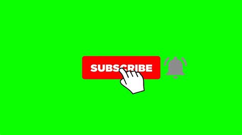 Youtube Subscribe Button and Bell icon Animation | Green Screen - After Effects Template 2021 ...