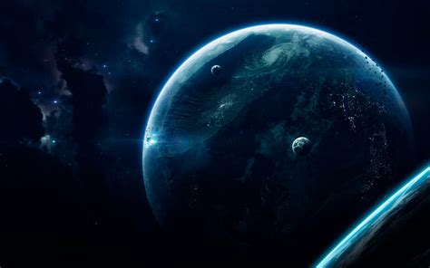 Planets Background ~ Falling Comet In The Earth's Atmosphere Background Hd : Wallpapers13.com ...